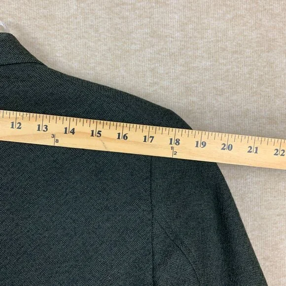 Vintage 60s Jacket Size 42L Green Wool Blazer Suit Sport Coat 1950s Academia